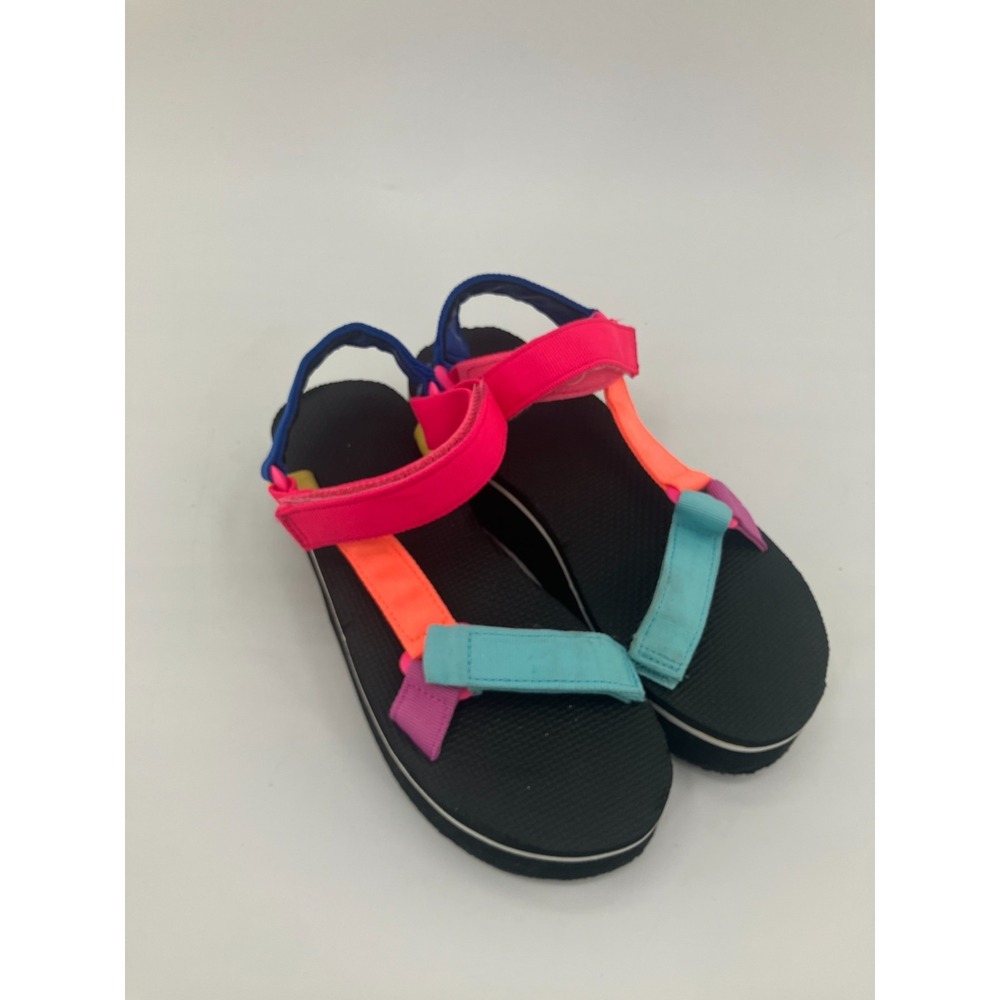 Teva Original Universal Sandals Women's US 4 Multi Colorblock Open Toe Platform